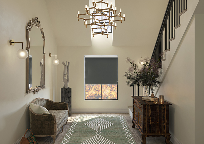 Rivulet (Blackout), Dark Grey - Roller Blind - Image 8
